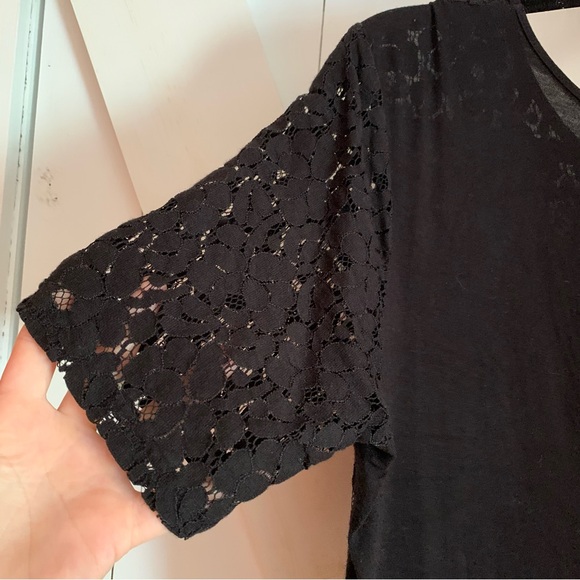 Black Lace Sheer Blouse - Picture 10 of 15